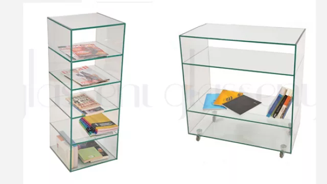 Bibliotecas de vidrio, una alternativa para escapar a las clásicas de madera y melamina.