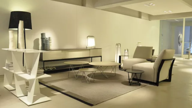 La biblioteca Cerco se realiza en corian blanco, un clásico ya.