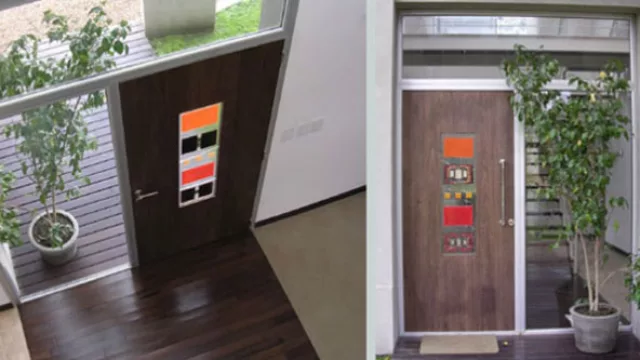 Las puertas de madera, metal y cualquier otro material soportan estas piezas.