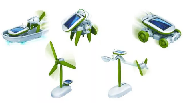 Otra que Transformers. Un juego que se impulsa mediante energía solar y que se convierte en bote, avión, auto y todas las formas posibles que te ingenies.