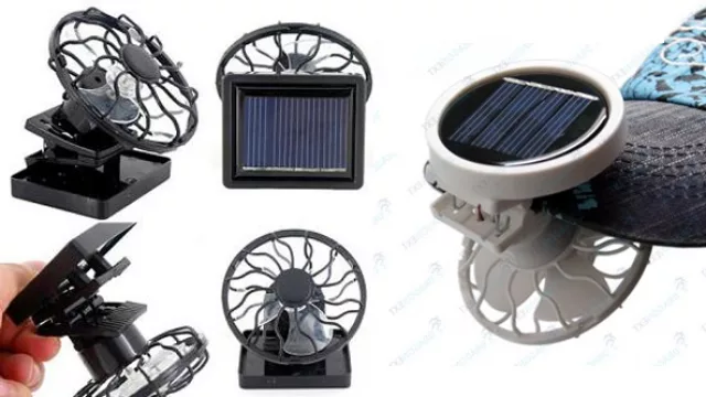 “Solar Cell Fan”, así se lo consigue en el mercado. Es un miniventilador que se carga al sol y cuelga en las viseras de los sombreros.