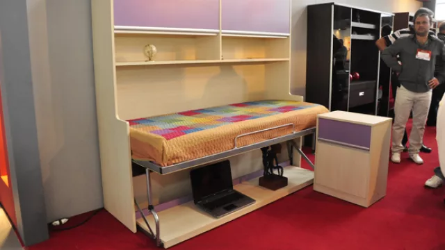 …a cama. Con un solo movimiento tenés dos muebles en uno. El Mejor Mueble de la Fimar.