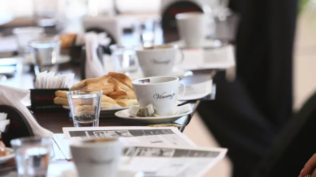 La gente de Vinchenzo nos preparó a todos el rico desayuno