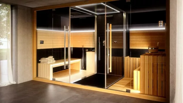 La piel de vidrio logra integrar este centro de bienestar integral al espacio. La ducha tiene tres programas: niebla fría, lluvia fina y lluvia tropical.