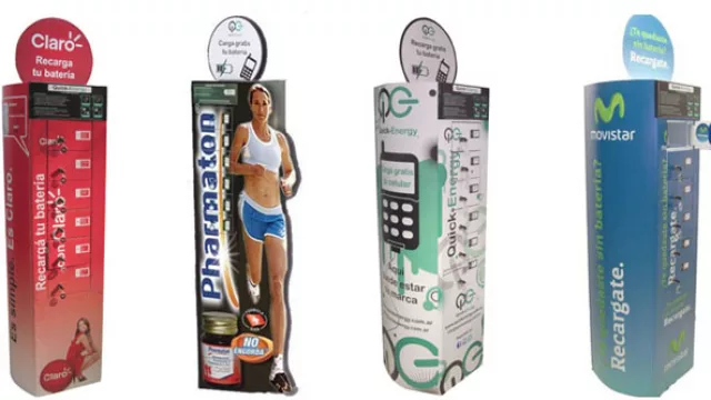 Otro raro negocio nuevo... ¡pero qué útil! (con Quickenergy podés recargar tu celu con sistema de branding incluido)