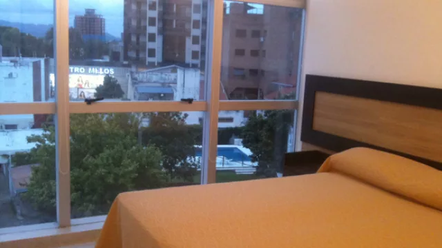 Los departamentos son de uno y dos dormitorios y poseen esta envidiable vista panorámica de la villa serrana.