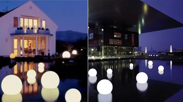 Las esferas flotantes tienen una autonomía de 7 horas, se las considera principalmente para ambientar, por ejemplo un evento especial.