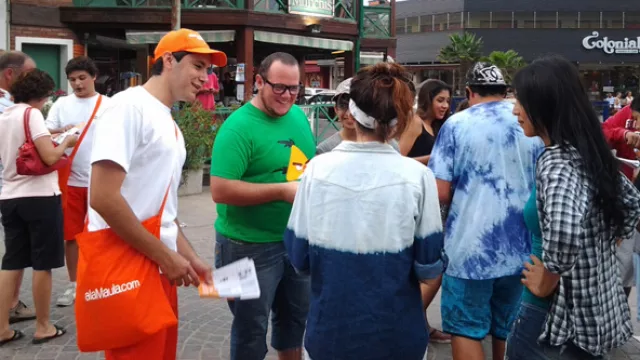 alaMaula con promo-actores en Miramar.