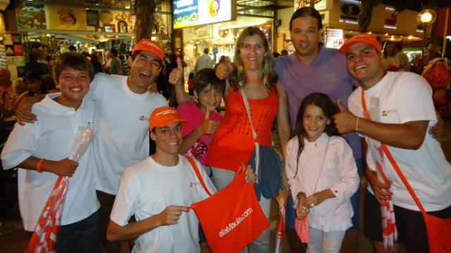 alaMaula con promo-actores en Villa Gesell.