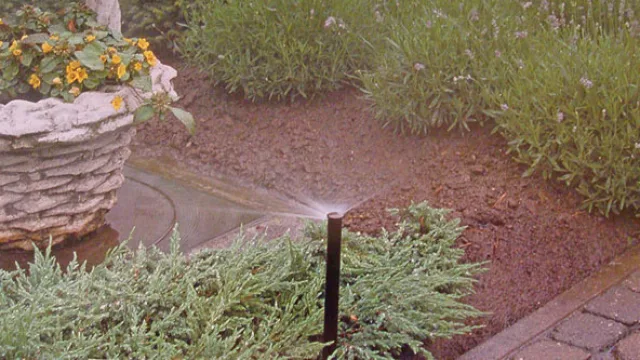 A diferencia de los aspersores que giran por la presión del agua (según los modelos), los difusores riegan en una sola dirección.