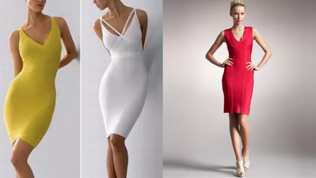 Distintas opciones del bandage dress.