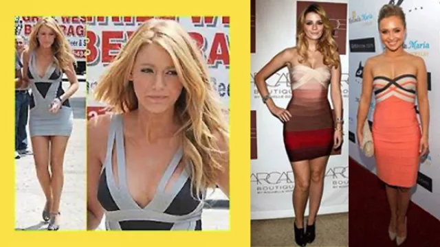 Distintas opciones del bandage dress.