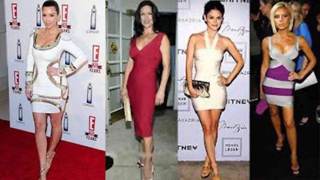 Distintas opciones del bandage dress.
