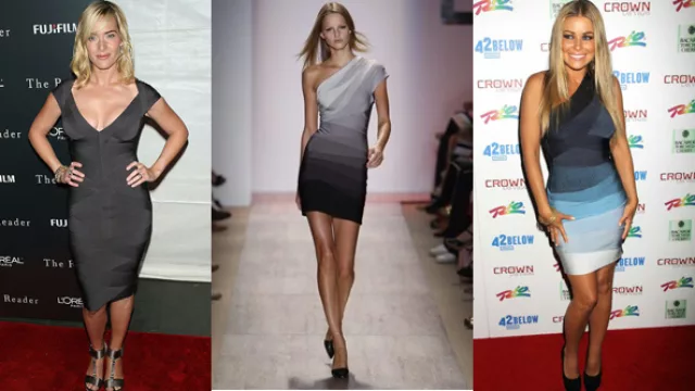 Distintas opciones del bandage dress.