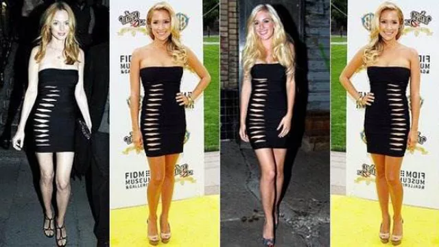 Distintas opciones del bandage dress.
