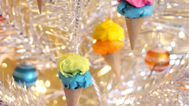 Heladitos de colores, para decorar árboles del cono sur, donde la navidad cae en pleno verano.