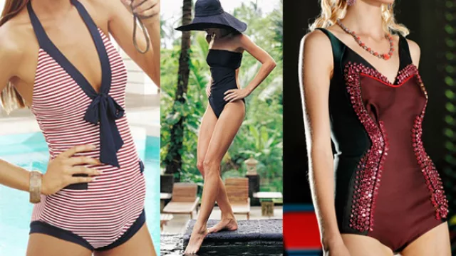 Enterizas, grandes vedettes de esta temporada, la última bordada con pedrería estilo Marilyn.