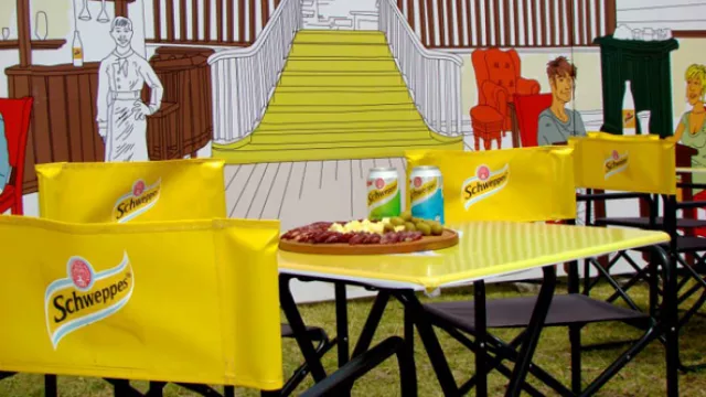 Bar y picada Schweppes, es otra de las acciones de BTL desarrolladas.