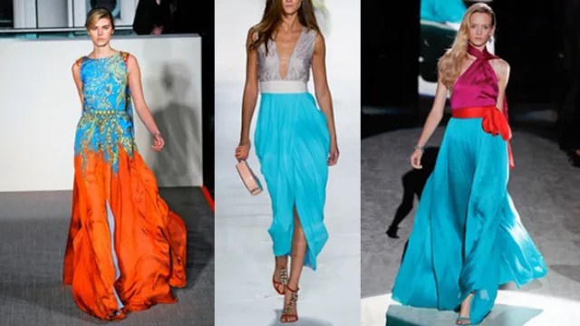 Combinaciones con turquesa, otro color que se presenta como vedette de la temporada.