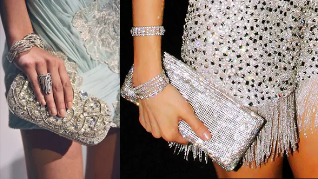 Detalles de accesorios para fiestas con mucho brillo.