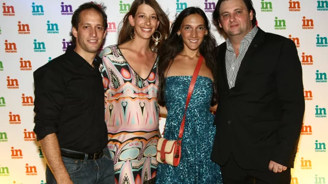 Pablo Martinat y su mujer en la dulce espera, junto a Katy Lawson y Enrique Umbert