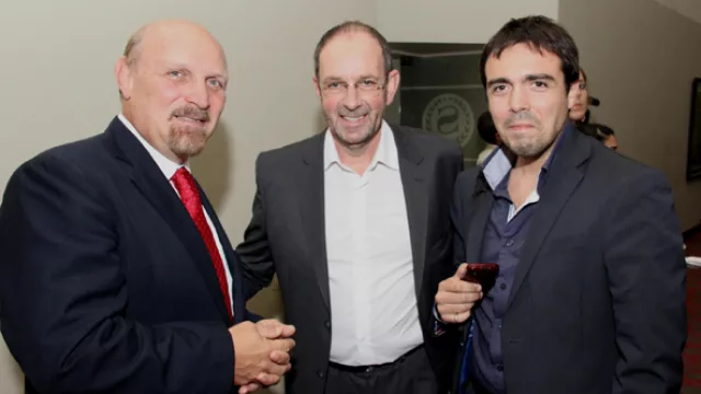 ¡Un trío que se las trae!: Jorge Lawson, Sergio Finzi (Finzi PR) y Leonardo Destéfano (Fiat) 