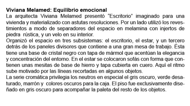 Viviana Melamed presentó “Escritorio” 