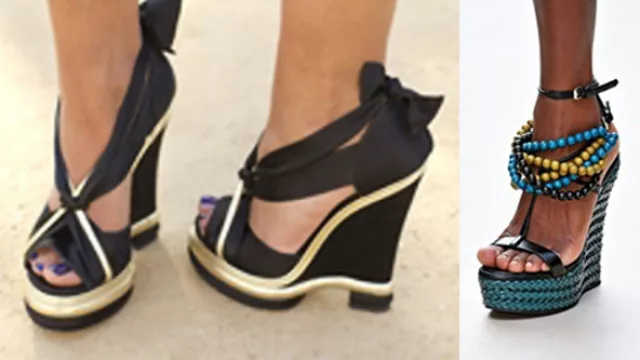 Un lindo y seductor par de sandalias.