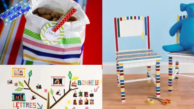  Mil y un ideas para redecorar con washi tape. 