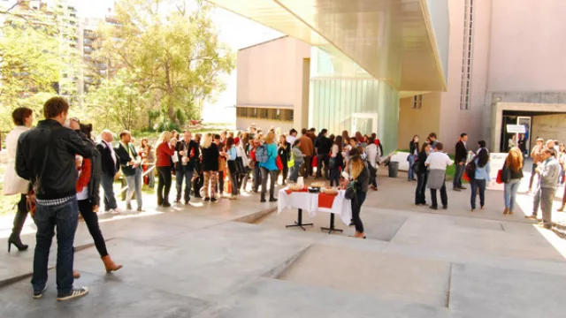 El coffee break con Dj y cosas ricas