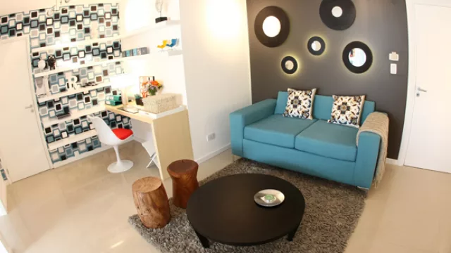 Departamento modelo expuesto en el evento