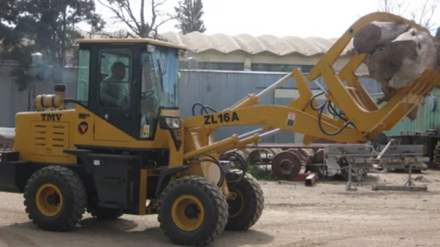 Los troncos que luego serán reducidos para usar en el compostaje