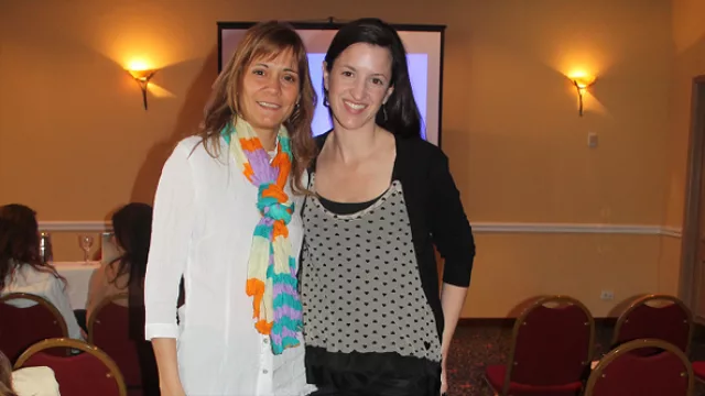 Anabella Rao  y Silvina Carreras Dann, organizadora del Taller.