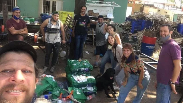 Curso Bioconstrucción. Alumnos taller.