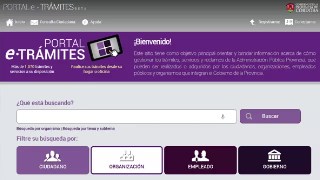 Así se ve el sitio para trámites electrónicos del Gobierno
