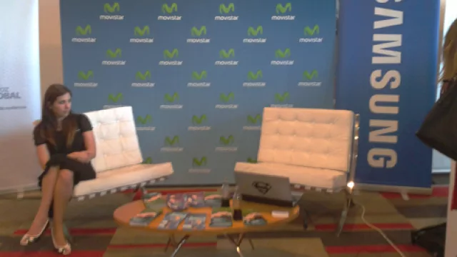 En el stand de Movistar se podía curiosear el nuevo Samsumg Galaxy S III