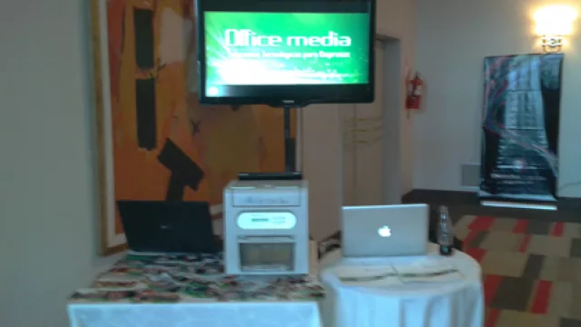El stand de Office media te regalaba una foto tuya en el evento