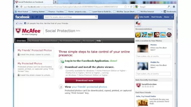 McAfee y una muy útil app para proteger tus fotos en Facebook