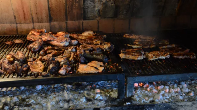 Como no podía ser de otra manera: disfrutamos de un rico "asadazo", al mejor estilo Argentum 