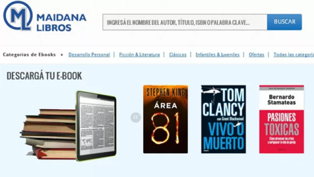 Maidana Libros SRL lanzó la venta de ebooks en Córdoba (a través de una alianza con Libranda y Amabooks)