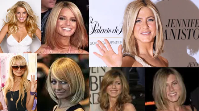 Britney Spears, Nicole Ritchie y Jennifer Aniston. 