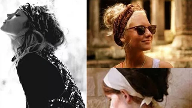 Otras opciones de recogidos con pañuelos y accesorios. 