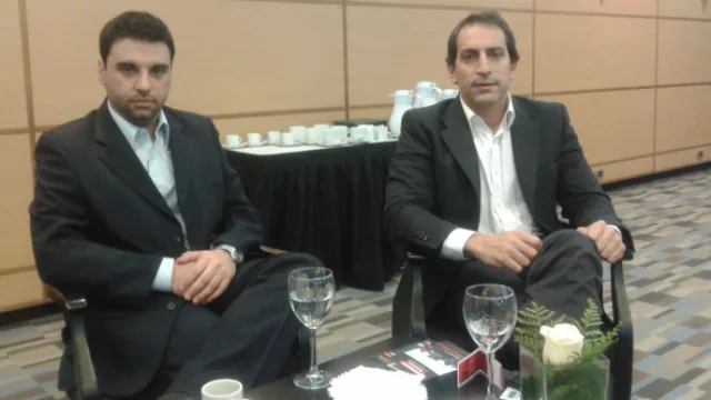 Martina Santucci y Rodrigo Quintao de Lenovo ayer en el Sheraton Córdoba