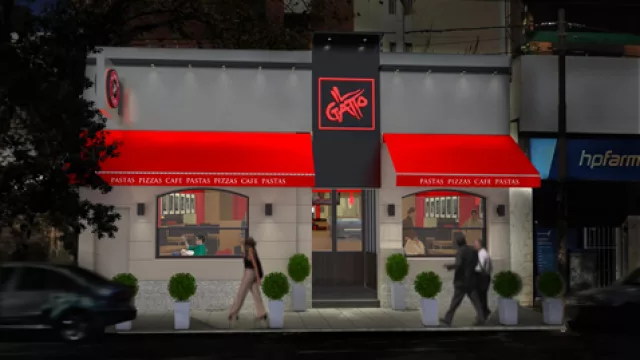 Il Gatto llega a barrio General Paz (y remodela su local insignia en la calle General Paz)