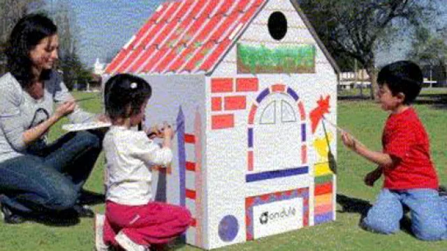Ondulé: casitas para pintar y decorar 100% ecológicas y cordobesas (desde $ 150)