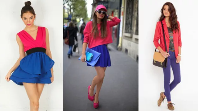 Rojo cerezas y azul francia, una combinación exitosa que eligieron varios diseñadores y quedará por varias temporadas.