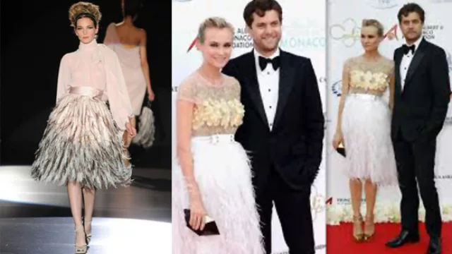 Distintas propuestas de conjuntos para eventos, con faldas en génerso abrigados, para usar con bajas temperaturas. 