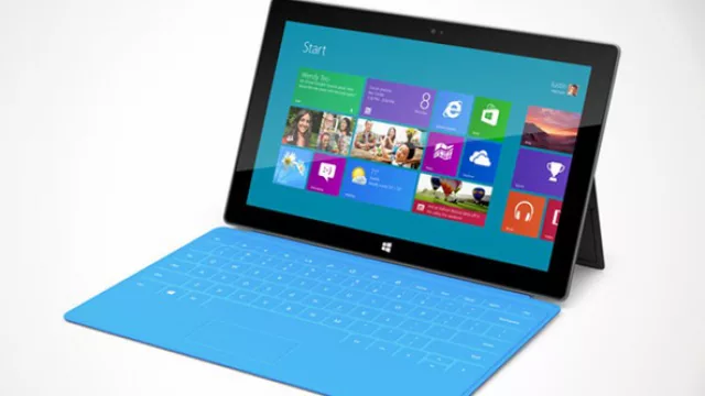 Vistas de la tablet de Microsoft con su cobertor-teclado