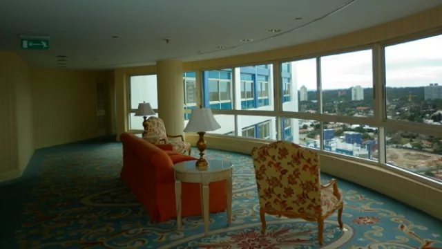 Una vista panorámica desde el piso 16 del Conrad