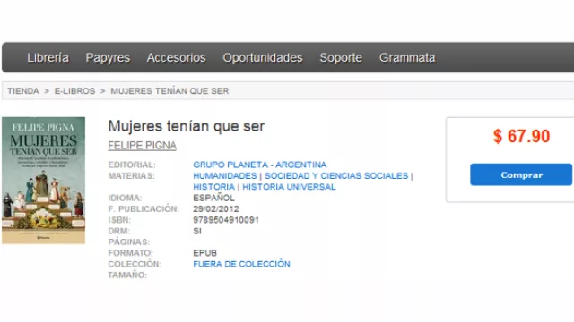 El nuevo libro de Felipe Pigna en versión electrónica con su precio